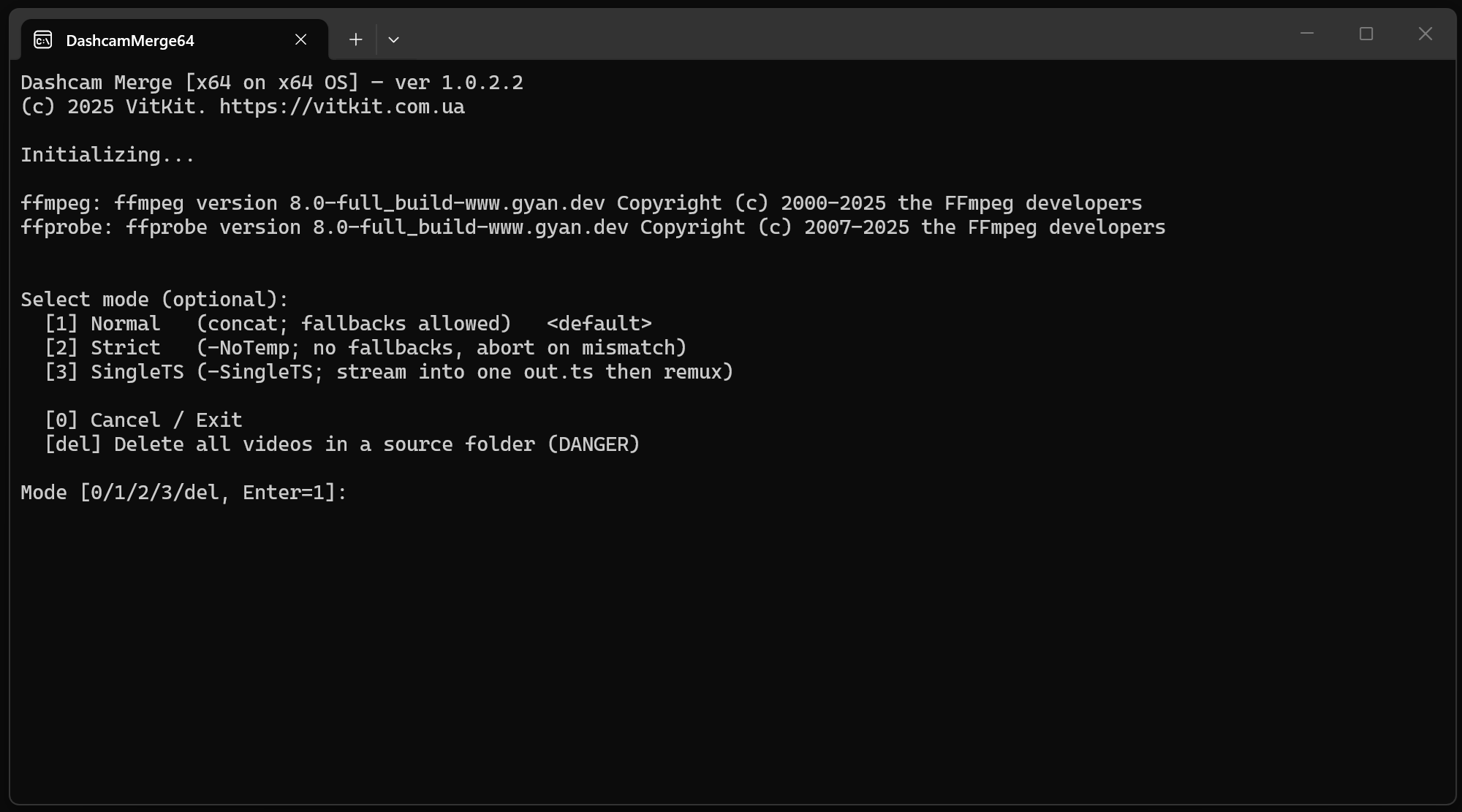 DashcamMerge screenshot